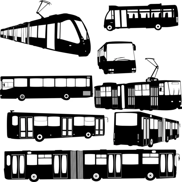 Transporte urbano — Vector de stock