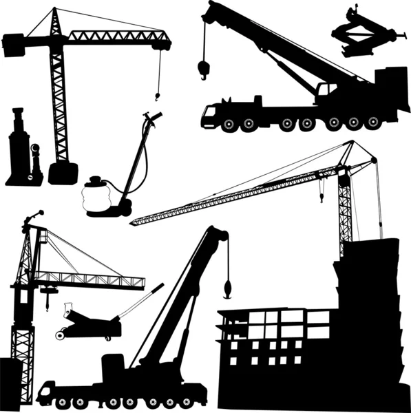 Construction crane — Stock Vector