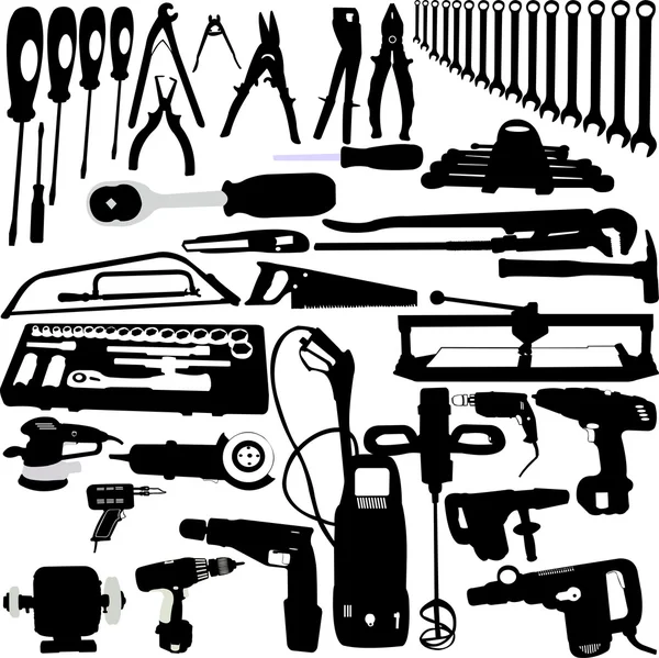 Tools collection — Stock Vector