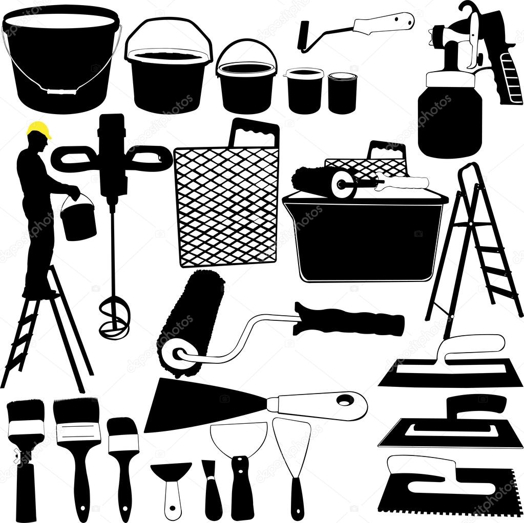 Painting tools Stock Vector Image by ©sbojanovic 33244465