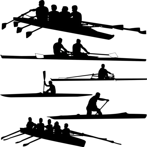 Rowing collection — Stock Vector