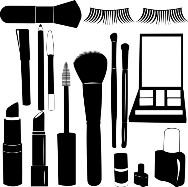 Make-up Silhouetten Stockillustration