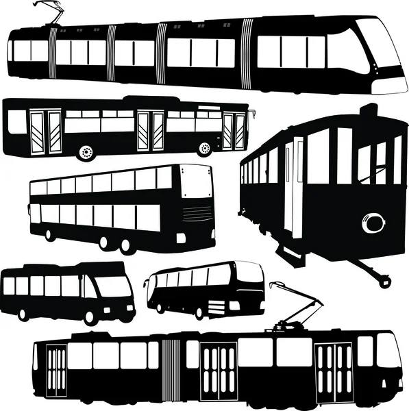 Recogida del transporte urbano — Archivo Imágenes Vectoriales