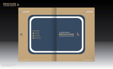 Herhangi bir kullanım için vektör broşürü kapağı tasarımı