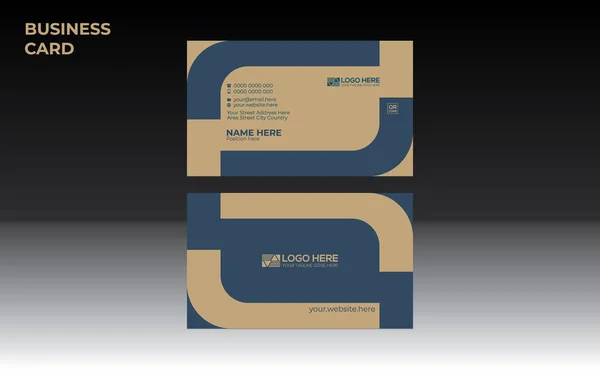 Vector Business Card Design Corporate Any Best Company Use — 스톡 벡터