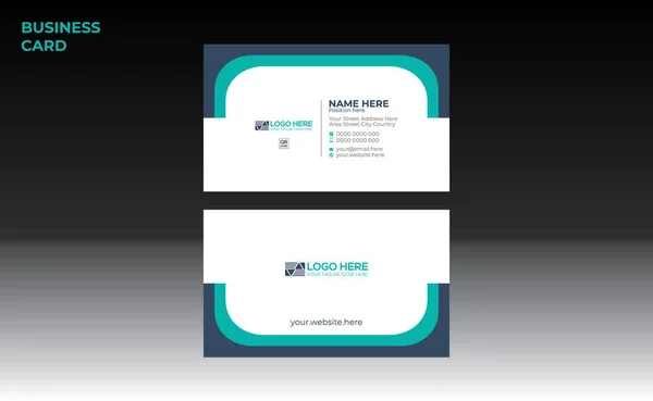 Vector Business Card Design Corporate Any Best Company Use — Wektor stockowy