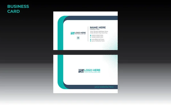 Vector Business Card Design Corporate Any Best Company Use — Vetor de Stock