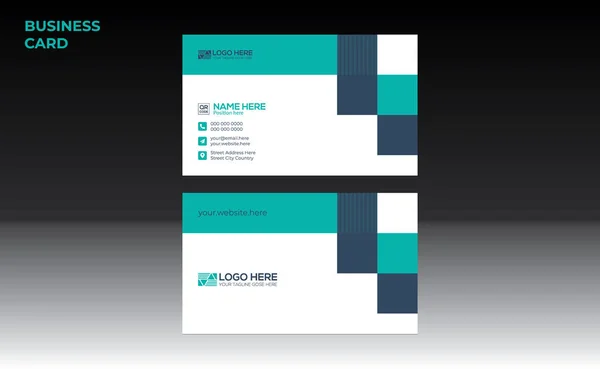 Vector Business Card Design Corporate Any Best Company Use — 스톡 벡터