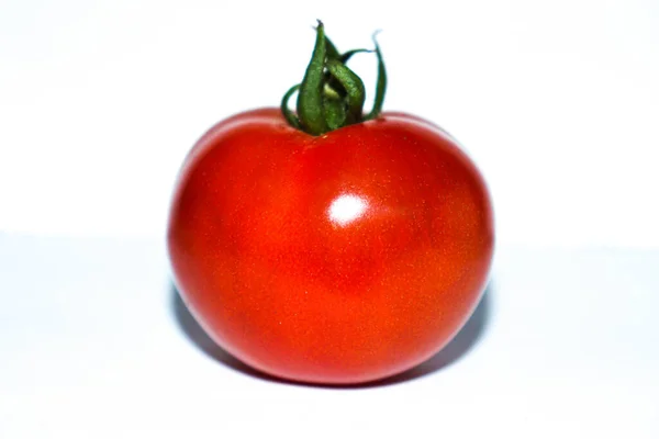Tasty Healthy Ripe Tomato White Background — 스톡 사진