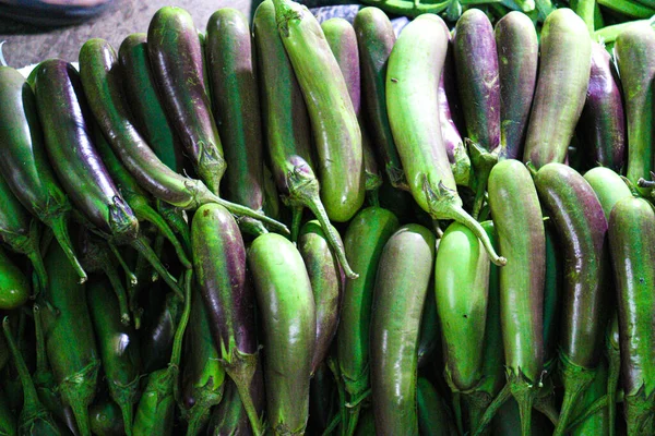 Fresh Healthy Raw Brinjal Stock Shop — Stock Photo, Image