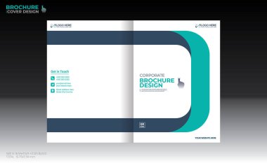 Herhangi bir kullanım için broşür kapağı