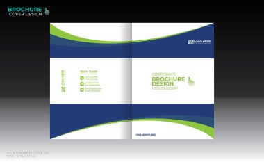 Herhangi bir kullanım için vektör broşürü kapağı tasarımı