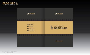 Herhangi bir kullanım için vektör broşürü kapağı tasarımı