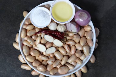 Lezzetli ve sağlıklı Jackfruit tohumları. Mutfakta pişirmek için baharat var.