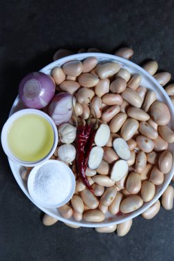 Lezzetli ve sağlıklı Jackfruit tohumları. Mutfakta pişirmek için baharat var.