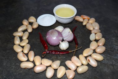 Lezzetli ve sağlıklı Jackfruit tohumları. Mutfakta pişirmek için baharat var.