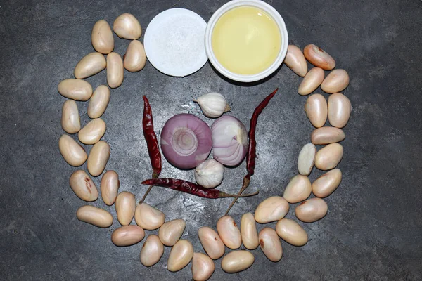 Lezzetli ve sağlıklı Jackfruit tohumları. Mutfakta pişirmek için baharat var.