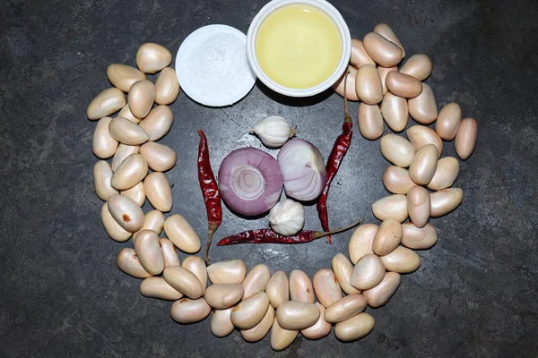 Lezzetli ve sağlıklı Jackfruit tohumları. Mutfakta pişirmek için baharat var.