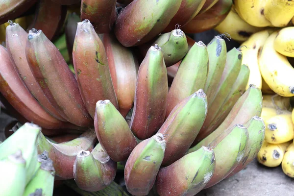 Estoque Banana Crua Saudável Loja Para Vender — Fotografia de Stock