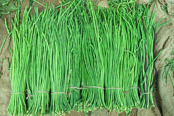 Çiğ taze ve sağlıklı kuşkonmaz. Satılık fasulye stoku.