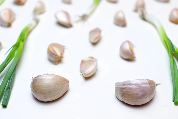 Fresh Healthy Garlic Tree Kitchen Cooking — Stock fotografie