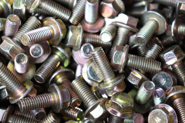iron made nut and bolt stock on shop for sell