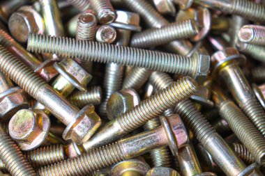 iron made nut and bolt stock on shop for sell