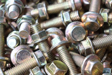 iron made nut and bolt stock on shop for sell