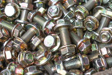 iron made nut and bolt stock on shop for sell