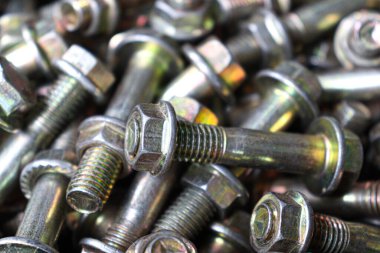 iron made nut and bolt stock on shop for sell
