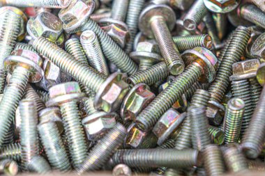 iron made nut and bolt stock on shop for sell