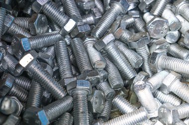 iron made nut and bolt stock on shop for sell