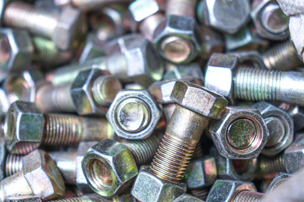 Iron Made Nut Bolt Stock Shop Sell — Foto Stock