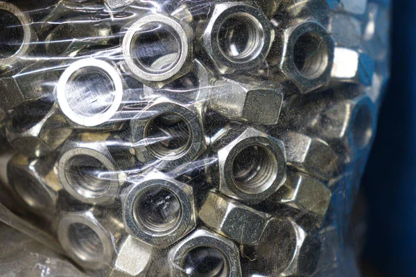 Iron Made Nut Bolt Stock Shop Sell — Foto Stock