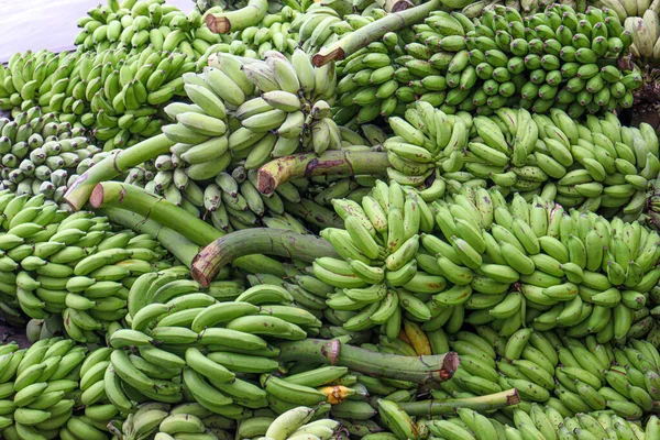 Gezonde Rauwe Bananenbos Voorraad Winkel Verkopen — Stockfoto