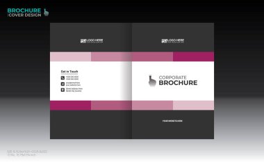 Herhangi bir kullanım için vektör broşürü kapağı tasarımı