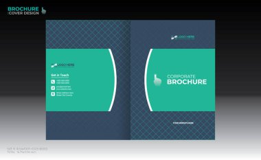 Herhangi bir kullanım için vektör broşürü kapağı tasarımı