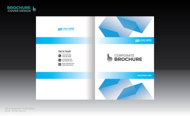 Herhangi bir kullanım için vektör broşürü kapağı tasarımı