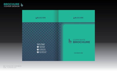 Herhangi bir kullanım için vektör broşürü kapağı tasarımı