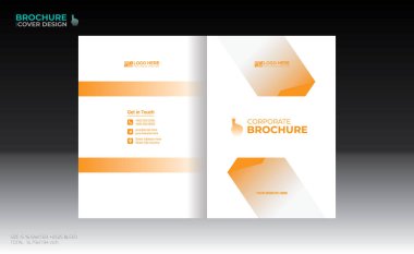 Herhangi bir kullanım için vektör broşürü kapağı tasarımı