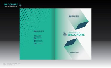 Herhangi bir kullanım için vektör broşürü kapağı tasarımı