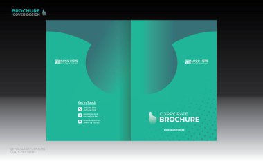 Herhangi bir kullanım için vektör broşürü kapağı tasarımı