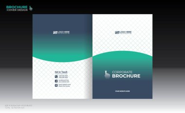 Herhangi bir kullanım için vektör broşürü kapağı tasarımı