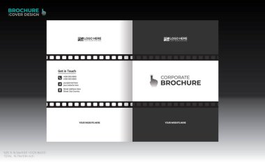 Herhangi bir kullanım için vektör broşürü kapağı tasarımı