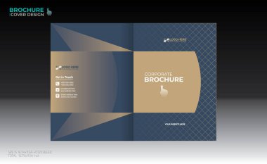 Herhangi bir kullanım için vektör broşürü kapağı tasarımı