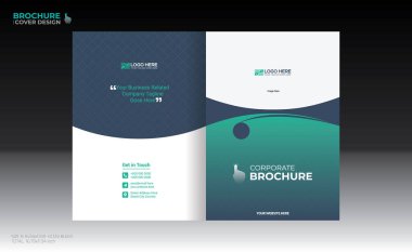 Herhangi bir kullanım için vektör broşürü kapağı tasarımı