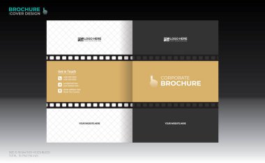 Herhangi bir kullanım için vektör broşürü kapağı tasarımı
