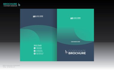 Herhangi bir kullanım için vektör broşürü kapağı tasarımı