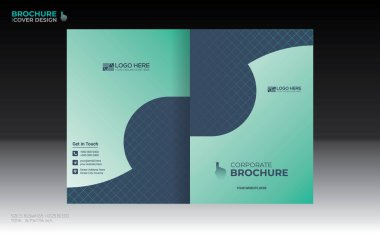 Herhangi bir kullanım için vektör broşürü kapağı tasarımı