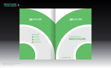 Herhangi bir kullanım için vektör broşürü kapağı tasarımı